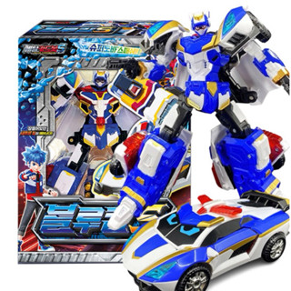現貨在臺✨免運🇰🇷韓國空運 metal cardbot S 合金卡片 機器車 變形機器人 炫卡鬥士 炫藍閃電S 警車