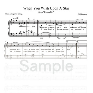 【兒童初階版本】When You Wish Upon A Star - 皮諾丘 迪士尼原調