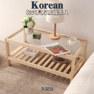 【快豹】korean韓式長方玻璃茶幾 長方形茶几 茶几