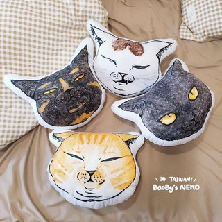 MIT森七七抱枕/CAT's貓森×BaoBy/原創單品 貓奴 橘貓 黑貓 玳瑁貓 午安枕 枕頭 靠枕 交換禮物 生日禮物