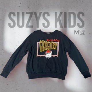 SUZYSKIDS衛衣秋天上衣落肩圓領寬鬆衛衣秋季長袖T恤