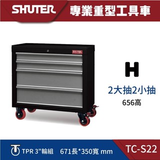 樹德 專業活動工具車 TC-S22 4抽 活動車 工具車 工作車 工業 車行 維修站 背掛板 高荷重 200公斤工作車