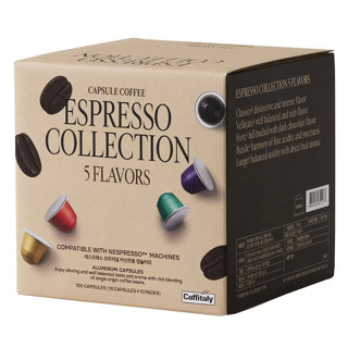 Caffitaly 100顆咖啡膠囊組 內含5種風味 適用 Nespresso 咖啡機