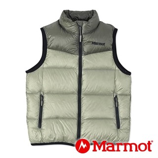 【Marmot】童立領防風羽絨背心(FP750)『苔蘚灰』TSAKD103