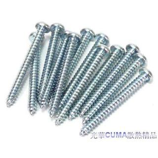 光華CUMA散熱精品*改裝用 3X30mm 尖頭自攻牙 螺絲/ CPU、晶片組等各式散熱片固定風扇用/ 1包12顆~現貨