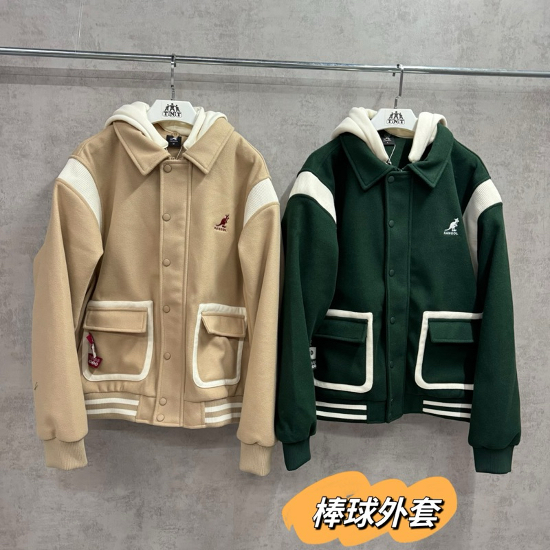 《TNT運動廣場》KANGOL 英國袋鼠 女 刺繡 棒球外套 6452140131 / 6452140170