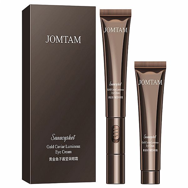 【JOMTAM 玖美堂】黃金魚子醬瑩采電動眼霜20g*2支｜韓國 舒緩眼周 改善細紋 DS023393