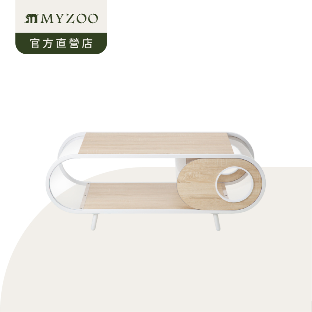 MYZOO 動物緣｜貓咖啡桌 Cosmos（白色）貓傢俱 桌子