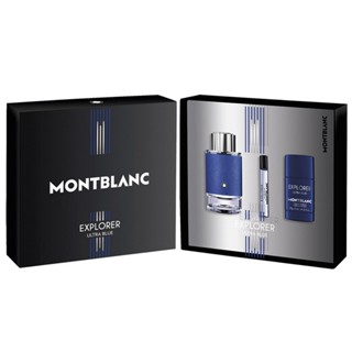 【超激敗】萬寶龍 探尋藍海 男性淡香精 禮盒 100ml+7.5ml+ 體香膏 75ml MONT BLANC