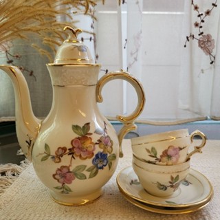 1920年丹麥皇家KPM 蘋果花摩卡壺/咖啡壺/茶壺