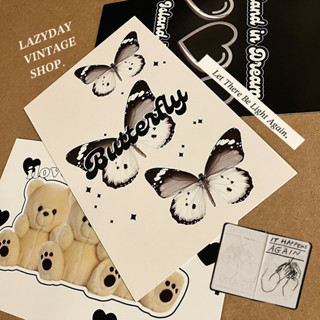 __ 怪品味復古懷舊明信片系列｜暗黑蝴蝶屋｜玩具可愛黑白歐美海報風格居家裝飾佈置