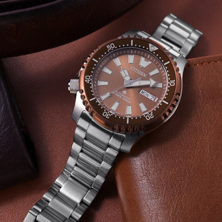 CITIZEN 星辰 PROMASTER 鋼鐵河豚復刻機械錶 附贈橡膠錶帶 NY0164-65X
