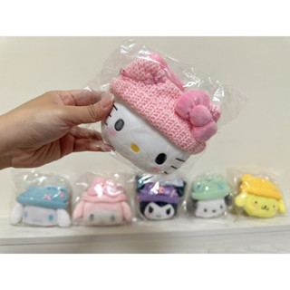 現貨 日本 三麗鷗 Sanrio 針織毛帽 冬季 大頭 零錢包 吊飾 掛件 kitty 大耳狗 美樂蒂 庫洛米 布丁狗