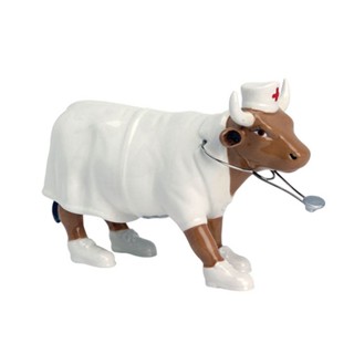 【瑞士 CowParade】彩繪牛 護士《WUZ屋子-臺北》彩繪牛 藝術品 公仔 雕像 收藏品 護士 收藏