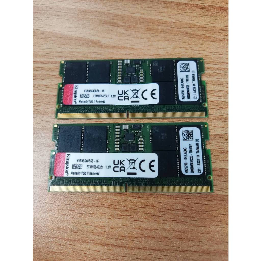 良品 大廠 金士頓 DDR5 16G 筆電 記憶體 4800 16GB 1.1v Kingston 32G 參考
