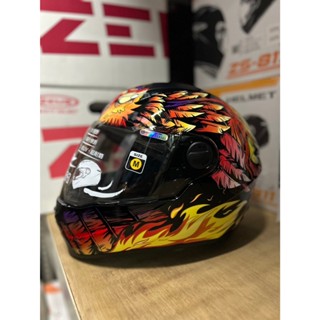 ZEUS ZS-811 限量彩繪 AL63 亮面 ZS811 朱雀 臺中倉儲安全帽 平價全罩