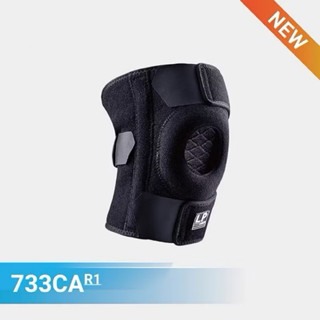 LP SUPPORT 733CA 高透氣彈簧支撐型護膝 兩側彈簧條可調 護膝 黑色 單支裝 運動防護 美國頂級護具