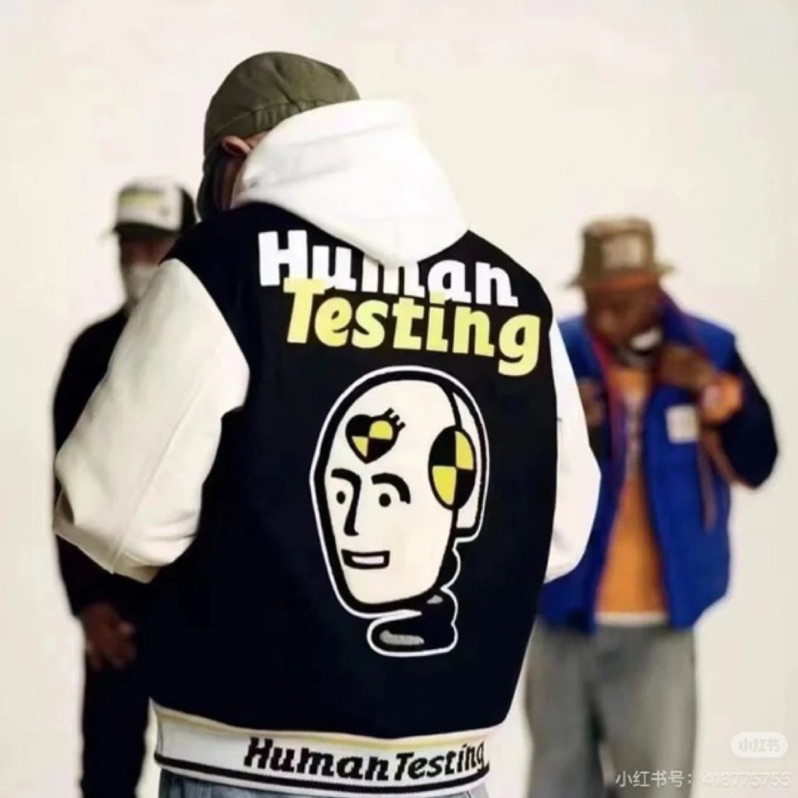🔥老闆實拍🔥 M&L Nigo Human X Asap Rock   聯名款機器人刺繡棒球服夾克外套