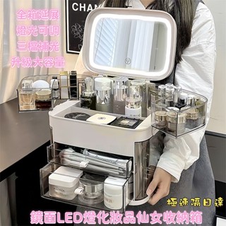 臺灣12H出貨 化妝品收納盒 彩妝收納 化妝品桌面收納 桌面置物架 口紅收納盒 保養品收納 收納箱 化妝品收納箱