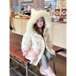 高品質兒童羽絨服白鴨絨冬季2024新款兒童外套女童羽絨服加厚保暖冬裝【COCO】