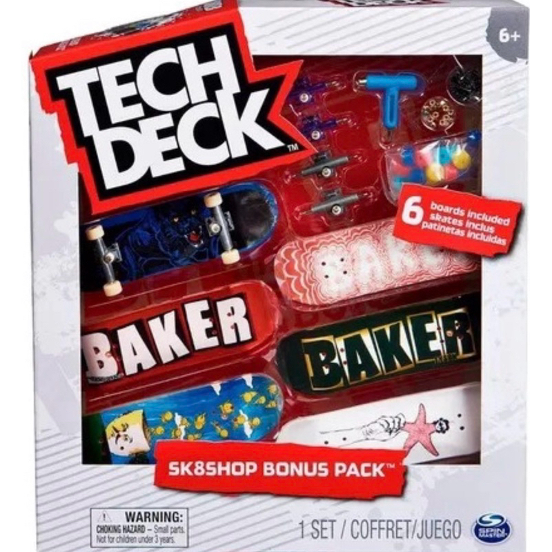 新上架💕TECH DECK手指滑板組（HOPPS/BAKER)💕現貨💕6件組💕生日禮物 畢業禮物
