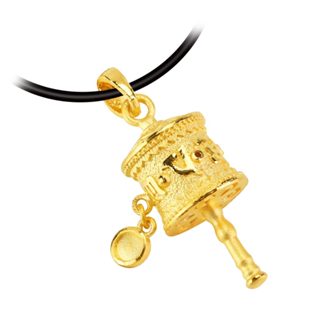 [金寶珍銀樓]轉經輪-密宗法器黃金墜子