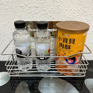 《薇妮百貨》面紙架 不鏽鋼置物架 收納架 飾品架 衛生紙架 不鏽鋼瓶罐架 無痕貼 收納盒 牆壁貼 魔術貼 52655