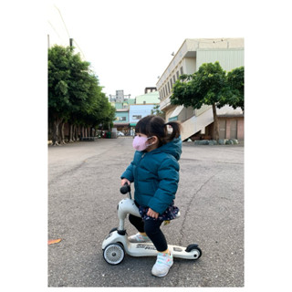 二手童衣童裝-女寶/男寶 ETONZOE 藍綠色厚鋪棉 連帽羽絨外套/保暖外套#12-18M
