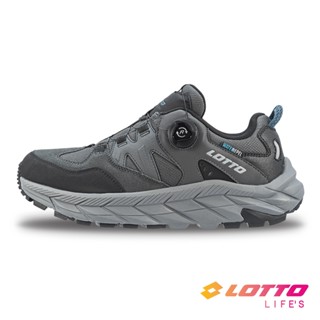 【LOTTO 義大利】男 CTR 01 探野靜態防水戶外健行鞋(灰-LT4AMO5678)