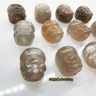 黑金骨幹 貔貅配件 骨幹水晶 黑金骨幹水晶 銀骨幹 橙骨幹 Black Gold Sun Stone