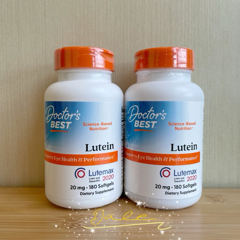 Doctor's Best 葉黃素Lutemax2020 20毫克 180粒軟膠囊 游離型 20mg