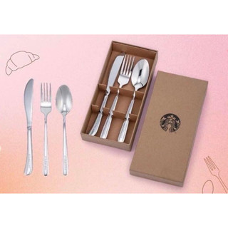 星巴克品牌不銹鋼餐具組✨