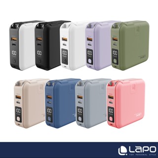 【LaPO】原廠商城 多功能無線充行動電源(WT-03CM/37Wh) 二代 多合一 全方位 快充 磁吸 自帶線