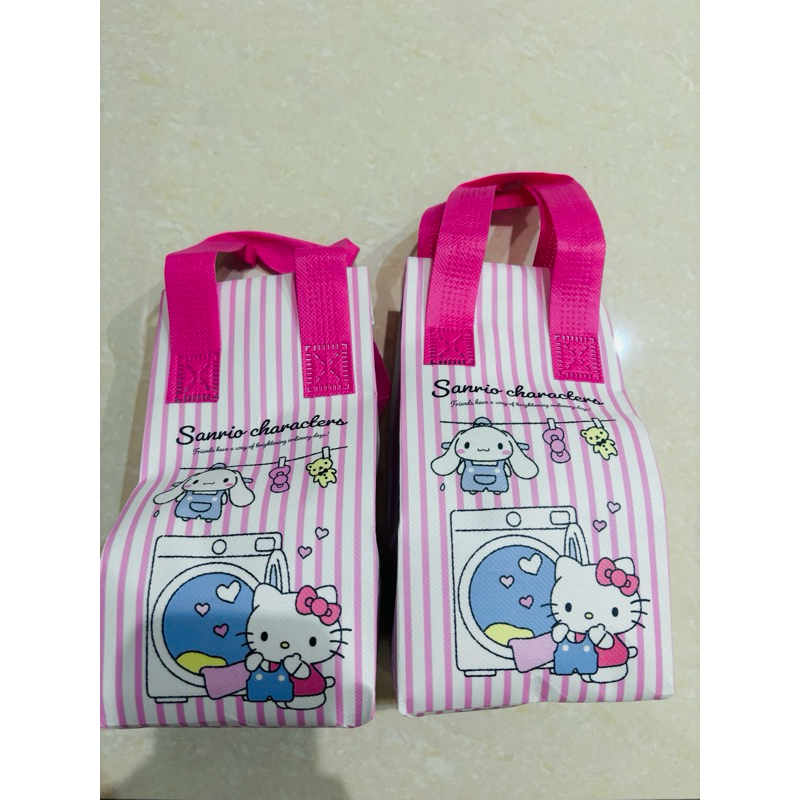 全新 Hello Kitty 台灣製-正版授權三麗鷗歡樂洗衣日三色洗衣膠囊-送收納袋可當飲料袋