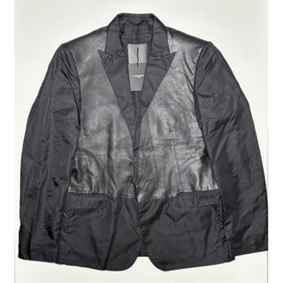 全新有吊牌 CoSTUME NATIONAL 拼羊皮外套 50號 義大利製