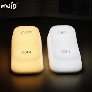 小廢物俱樂部 重力感應燈 ON OFF 按鈕造型 開關燈 LED 燈具 臥室小夜燈 USB充電 生日禮物 聖誕 交換禮物