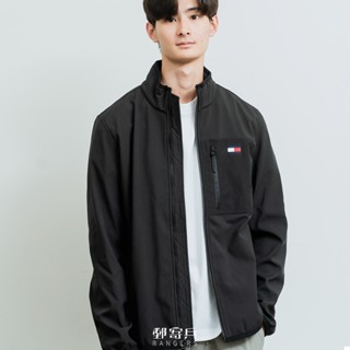 郵寄兵．現貨 TOMMY HILFIGER 男版 刺繡國旗 手臂圓標LOGO 外套 立領 科技棉 防風 美國