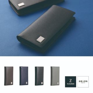 74ounce皮夾 cross 十字紋真皮長夾(零錢袋)[n-554-cr]