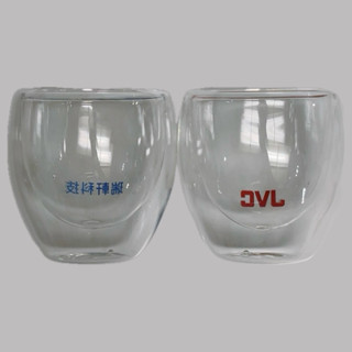 耐熱玻璃 雙層隔熱 玻璃杯 2入組 250ml 水杯 咖啡杯 。小物出清。