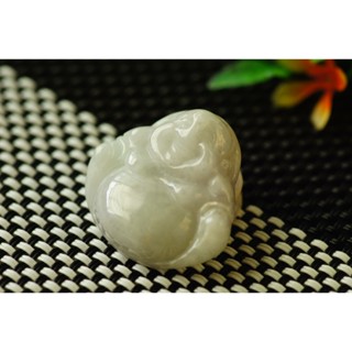 熱賣S1587玉墜子❀翡翠玉A貨水潤細糯淡紫佛公彌勒佛玉墜吊墜掛件玉珮【緬甸玉翠軒】玉首飾品 男女款式