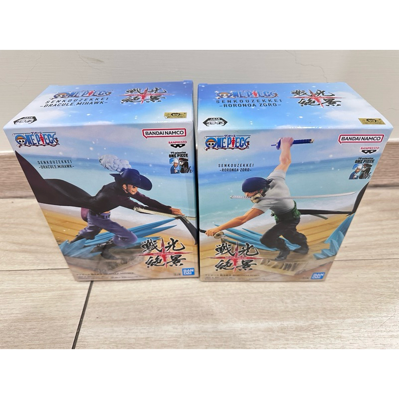 《日本空運》日版 全新 金證 景品 戰光絕景 索隆 V.S 鷹眼  羅羅亞·索隆 喬拉可爾·密佛格 海賊王 公仔 模型