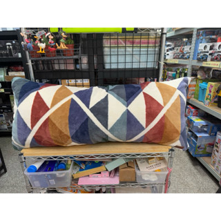Pendleton 經典圖騰絨毛長抱枕 水藍色 展示品