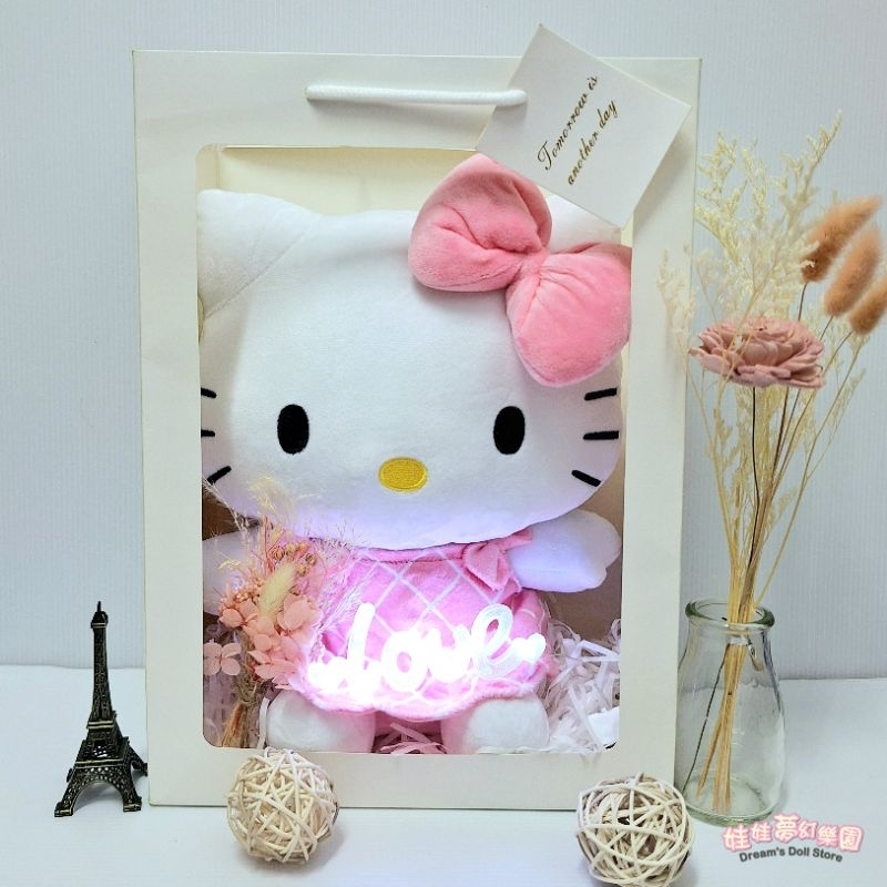 可愛kitty禮物袋~三麗鷗hello kitty娃娃~kitty~正版授權~kitty娃娃~kitty玩偶~生日禮物~