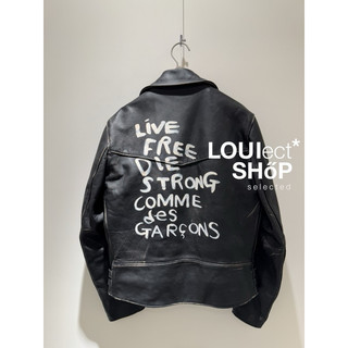 COMME des GARCONS 391T LEWIS LEATHER 連名騎士夾克 皮衣 川久保玲夢幻逸品