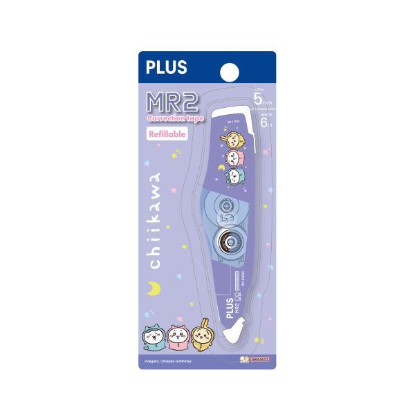 (限量)PLUS x 吉伊卡哇 MR2修正帶(5mm)-睡衣派對 墊腳石購物網