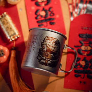 【Keith】2025新春限定組「福神不倒翁」Ti3205 雷雕鈦杯500ml《WUZ屋子-臺北》鈦杯 蛇年 限定 露營