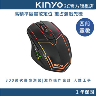 【KINYO官方直營】 電競專用滑鼠 (GKM) 有線滑鼠 遊戲滑鼠