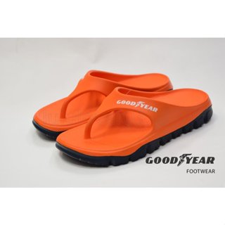 GOODYEAR 固特異 HUMMER 系列 男款雙密度 越野胎紋 全地形拖鞋 厚底防水拖鞋 25~29 桔色