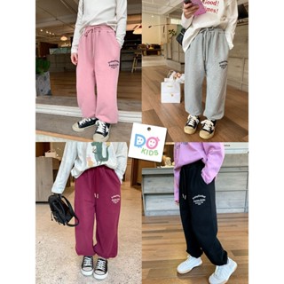 DO Kids童裝 臺灣現貨-日系棉質束腳運動休閒褲 女童 男童 秋冬季新品 兒童 中小童 大童 長褲 休閒褲 運動褲