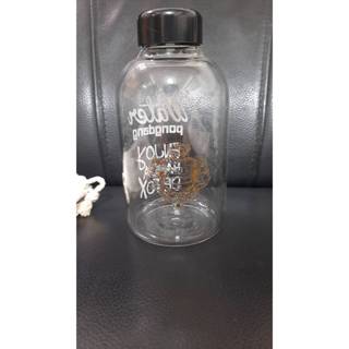 water pongdang（寬口徑）玻璃水杯 附防燙杯套 附帆布杯袋 水杯 飲料杯